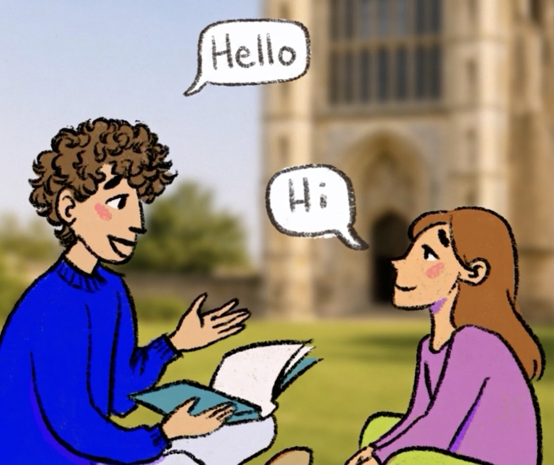 Greeting in English at Cambridge